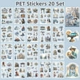 thumbnail image 3 of Spring Theme Sticker Scrapbooking Supplies for Junk Journal, 20 Sheets PET Stickers - Vintage Journaling Stickers, Ephemera Sticker Book Pre Cut(TZ-006-004), 3 of 10