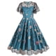 thumbnail image 1 of Vestido de Manga Corta para Mujeres Moda Casual Sexy Verano Vestido de Cuello Redondo, Ajuste Delgado con Detalle de Volantes, 1 of 7