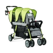 Foundations Compass Trio Triple Stroller, 3-Seat Tandem with UV Canopies and Reclining Seats, Lime