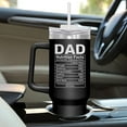 thumbnail image 4 of Father's Day Gifts for Dad from Daughter Son - Insulated 40 oz Tumbler with Straw and Handle - Fathers Day Birthday Gifts for Dad from Kids, Mens Birthday Gift Ideas, 4 of 6