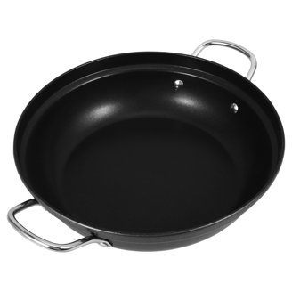 Victoria 14 Inch Cast Iron Wok With Loop Handles – Made In Colombia, Seasoned With Flaxseed Oil | Stove, Oven & Grill Safe