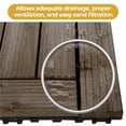 thumbnail image 2 of Topeakmart 12 x 12 in 27pcs Wooden Floor Tiles Interlocking Tiles Patio Pavers Composite Decking for Outdoor & Indoor, Black, 2 of 7