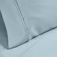 thumbnail image 5 of Superior Solid 1200-Thread Count Cotton Blend Sheet Set, Full, Light Blue, 5 of 6