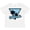 AA-White, variant on Inktastic California with Triangle and Palm Trees in Blue Boys or Girls Toddler T-Shirt