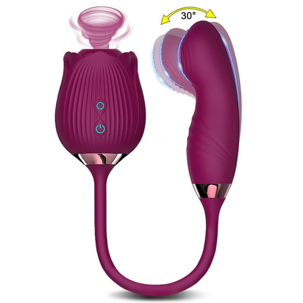 Powerful Rose Vibrator Adult Sex Toy Female Clitoris Nipple Clit Sucker G Spot Vacuum Stimulator Dildo for Women Finger Wiggle Gao Jinjia LED