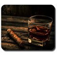 thumbnail image 1 of Art Plates Mouse Pad - Cigar & Whiskey, 1 of 4