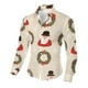 thumbnail image 5 of Seeotter Men Women Button Down Shirts Christmas Long Sleeve Funny Ugly Xmas Graphic Blouse Casual Shirts Holiday Tee, 5 of 7