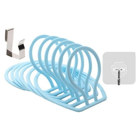 

Storage Rack Scarf Rack Wall Hanger Multipurpose Hat Rack for Front Door Bedroom B-Dark blue