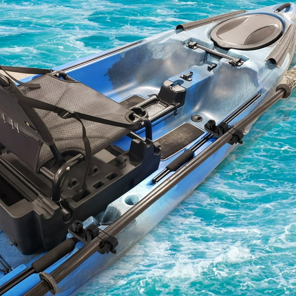 2Pcs Kayak Paddle Holder Secure Kayak Oar Holder Track Mount Accessories No Drilling Installation for Fishing Net