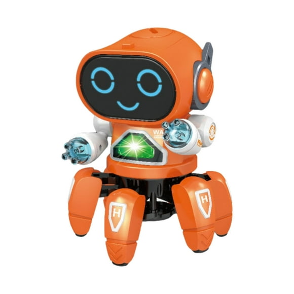 FUAIOKT Electric Six Clawed Fish Dancing Robot Children's Toy with Light and Music Toddler Girl Age 3-4 Creative Games for Kids 2-3 Animal for Toddlers 1-3 Building for Toddlers 1-3 Beads for
