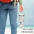 thumbnail image 2 of 30 oz Flip Straw Tumbler with Top Handle Insulated Resuable Vacuum Tumbler with Flip Straw and Handle for Home Office Car Dishwasher Safe Cat, 2 of 6