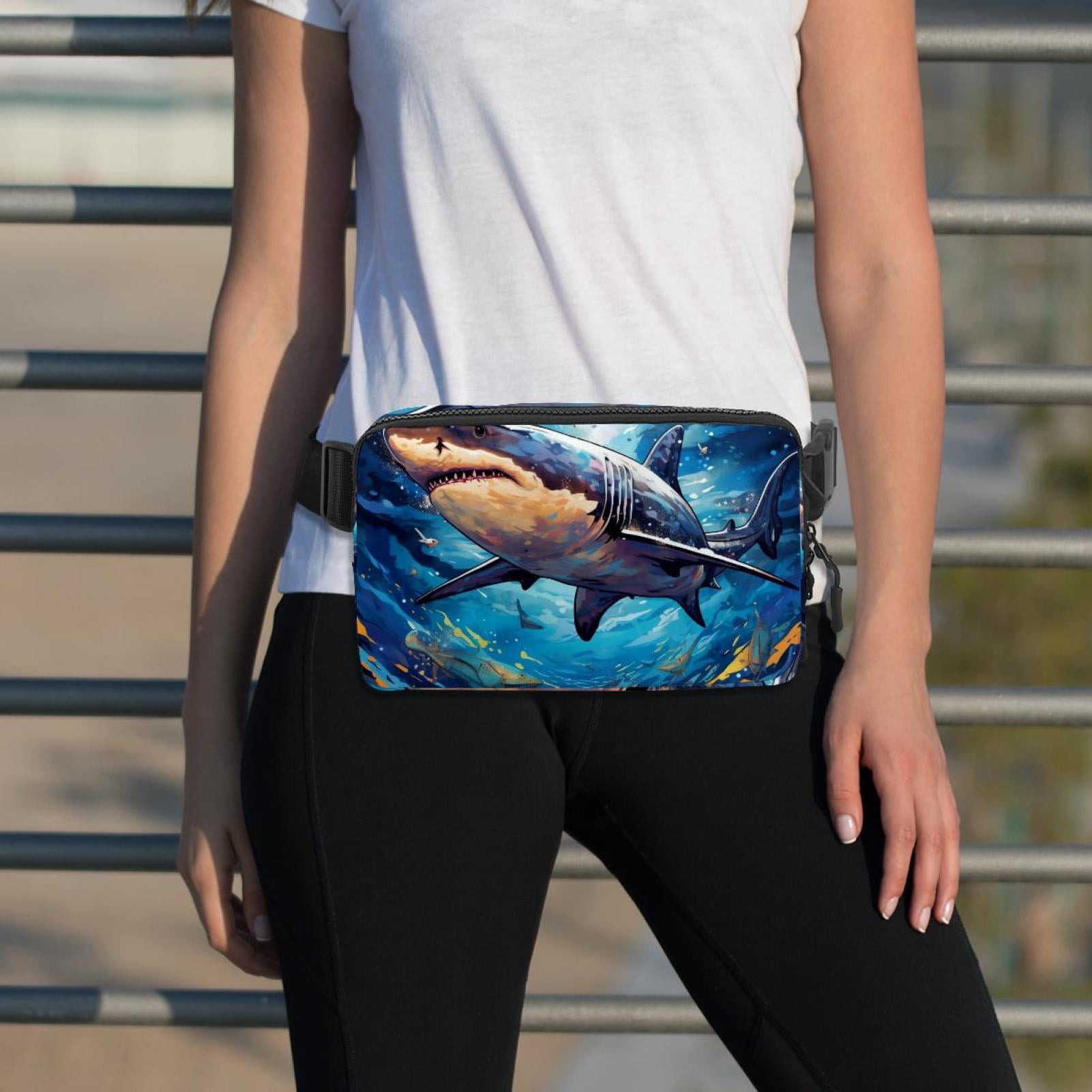 Star Shark Running Belt Waist Bag Fanny Packs, Lightweight Adjustable with Extension Strap, Unisex