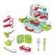 thumbnail image 3 of Juego de juguetes de Doctor para niños, juego de simulación de rol, Kits de Doctor, juguete con caja de almacenamiento, regalo de cumpleaños para niños y niñas oso de fresa Electrónica, 3 of 5