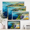 thumbnail image 4 of Designart 'The Blue Ocean By Rocky Cliffs II' Nautical & Coastal Framed Canvas Wall Art Print, 4 of 5