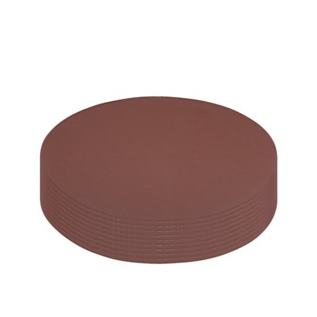 

10pcs 9 Inch Hook and Loop Sanding Disc 1000 Grits Flocking Sandpaper Brown