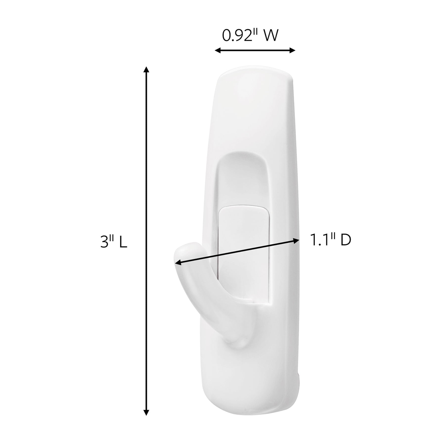 3M Command Medium Utility Hooks Multi-Pack, 6 Per Pack, 3 Packs
