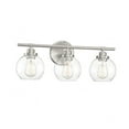 thumbnail image 5 of 3 Light Vanity Light-Mid-Century Modern Style with Modern and Contemporary Inspirations-8.5 inches Tall By 22.5 inches Wide-Satin Nickel Finish Bailey, 5 of 5