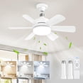 thumbnail image 1 of Ventilador de Techo ZMISHIBO 17.9" con Luz y Control Remoto 110V, 1 of 7