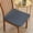 Dark Gray, variant on Polyester Sponge Seat Cushion Set of 2 for Dining Chairs and Home Office Comfortable Solid Color Chair Pad