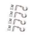 thumbnail image 3 of Curtain Rod Bracket, Wall Mount Decorative Easy Installation Solid Structure Curtain Rod Holder  For Bedroom, 3 of 8