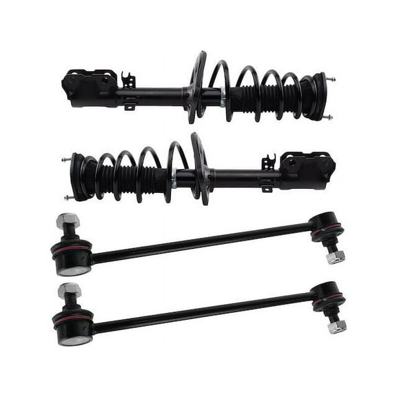 Rear Strut Coil Spring Sway Bar Link Kit 4 Piece - Compatible with 2013 - 2018 Toyota Avalon 2014 2015 2016 2017