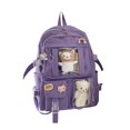 thumbnail image 2 of Mochila para niñas con correas estéticas Macarena mochila escolar para computadora portátil Violeta, 2 of 8