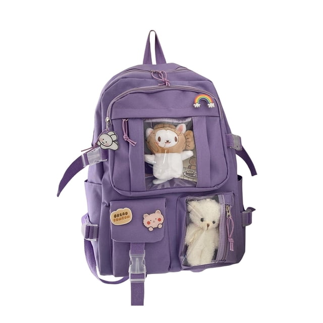 Mochila para niñas Jinwen Violeta linda mochila