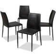 thumbnail image 1 of Baxton Studio Chaise de Salle à Manger Pascha en Simili Cuir dans Black (Lot de 4), 1 of 5