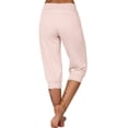 thumbnail image 5 of Womens Loose Drawstring Knee-length Pants Lounge Capri Yoga Joggers Pants with Pockets, 5 of 5