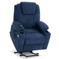 thumbnail image 3 of MCombo Large Power Lift Recliner Chair Sofa with Massage and Heat for Big and Tall Elderly People, 3 Positions, Cup Holders, and USB Ports, Extended Footrest, Fabric 7516(Large,Admiral), 3 of 10