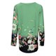 thumbnail image 4 of Camisetas de mujer Estampado floral Manga larga Otoño Loose Fit Pullover Blusa Túnica para el trabajo, 4 of 5