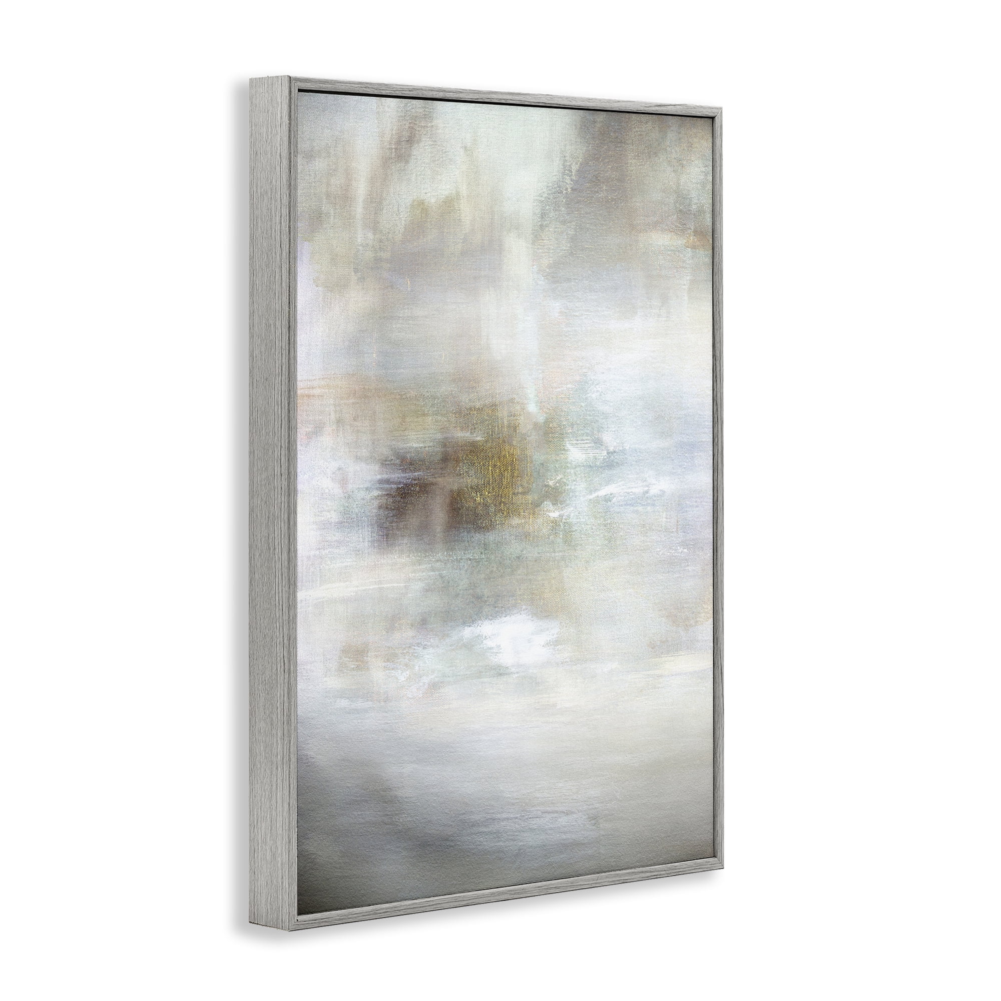 Stupell Industries Soft Haze of Subtle Light Gray Framed Giclee Art, design by Hope Bainbridge