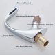 thumbnail image 3 of Chrom Basin Faucet Waterfall Single Handle Single Hole Waterfall Spout Mixer Tap For Bathroom Vanity Basin, 3 of 4