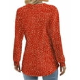 thumbnail image 3 of Fantaslook Long Sleeve Blouses for Women V Neck Button Casual Tops Tunic Henley T Shirts, 3 of 7