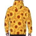 thumbnail image 7 of Pofeuu Vintage Leopard Print Sunflower Print Mens Casual Hooded Collar Drawstring Hoodies Pullover Sweatshirts Casual Long Sleeve Shirts-XX-Large, 7 of 7