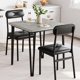 thumbnail image 1 of Qinaqin Pequeño Mesa y Chairs Set para 2 Cuadrado cm de Profundidadining Spaces Apartment Oficina en Casa Negro, 1 of 5