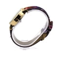 thumbnail image 3 of Geneva Tribal Pattern Weave Buckle Band Round Analog Wrist Watch Gold Purple, 3 of 4