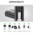 thumbnail image 4 of 2-Pack Rechargeable Battery V4 For  Video Doorbell 2 3 4, Battery Doorbell Plus / Pro Quick Release, 4 of 6
