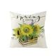 thumbnail image 3 of Funda de cojín de lino con estampado de girasol y abeja para decoración del hogar, 45 x 45 cm, estilo rústico, 3 of 5