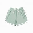thumbnail image 6 of NOLDARES Kid Toddler Girl Clothes Summer Ruffle Sleeve Figure Graphic Shirt + Shorts Summer Outfits Set(Light Green,5-6 Years), 6 of 6