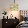 thumbnail image 5 of Linen Drum Lampshades Rustic Vintage Wood Metal Texture Retro Garage Wooden Planks Rivets 13"x13"x10" Light Shade for Table Lamps Floor Lamp Shades Lampshade Replacement Assembly Required, 5 of 8