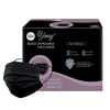 Em Yeraz 100 Pack Disposable Face Masks 3-Layer Filter Protection , Travel Use Masks ,Medical Procedure Mask ,Adult Use (Black)