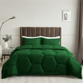 thumbnail image 2 of 1 Piece Honeycomb Design Comforter, 800 TC, 100% Egyptian Cotton, King/California King Size Green Solid, 2 of 5