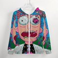 thumbnail image 4 of Rick And Morty Zip Up Hoodies Unisex Realistic 3D Print Sweatshirt Long Sleeve Hooded Jacket Coat 3XL, 4 of 8