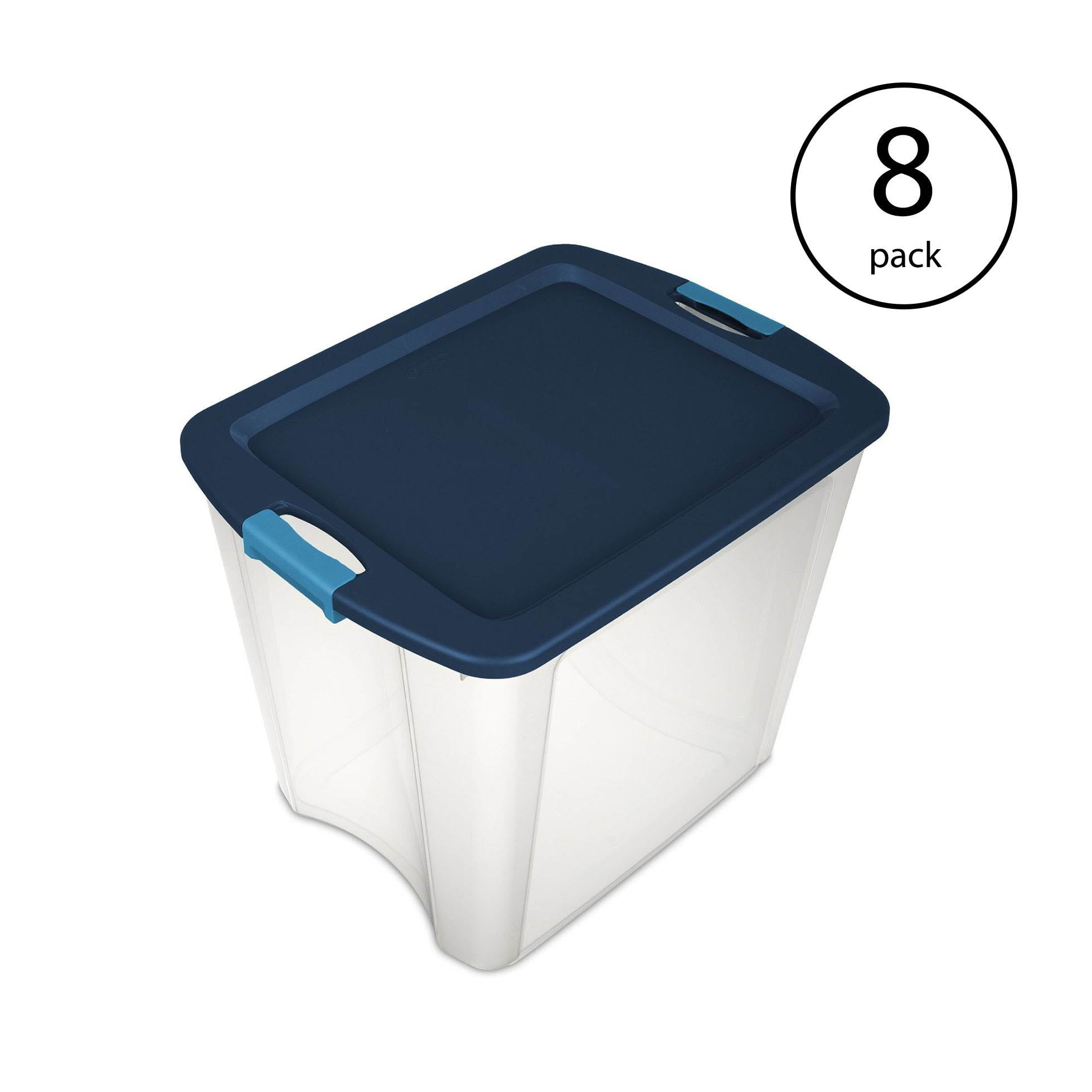 Sterilite 26 Gallon Latch & Carry Plastic Storage Tote Container Box (8