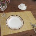 thumbnail image 2 of Luzkey 5xPVC Solid Insulation Heat Bowl Placemat Dining Pad Western Table Mat Yellow, 2 of 7