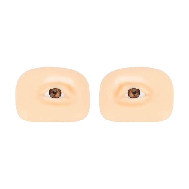 Vogacara Modelo de práctica de maquillaje de ojos Cosméticos faciales profesionales Tren Prop Principiantes Piel biónica Sombra de ojos Herramienta de Ayudas para vestirse con gancho de botón Vogacara CE014518-00