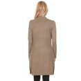 thumbnail image 3 of Women's Long Sleeve Loose Fit Open Front Pockets Solid Knit Sweater Cardigan Plus Size, 3 of 4