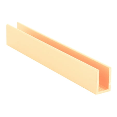 

CRL SDCD516BGA Brite Gold Anodized 5/16 Single Aluminum U-Channel - 95 Stock Length