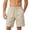 Beige, variant on Men’s Big & Tall Performance Sport Shorts Four Way Stretch Training Fitness Casual Shorts XS-5XL